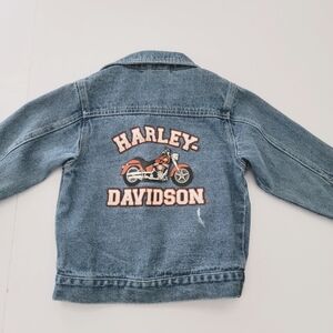 Harley Davidson Denim Jeans Jacket Size 4/5